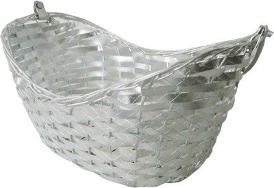 

Stonic Ship_Shape_2 Bamboo Flower Basket without Artificial Flower & Plant(W: 15 cm x H: 6 cm x D: 5 cm)