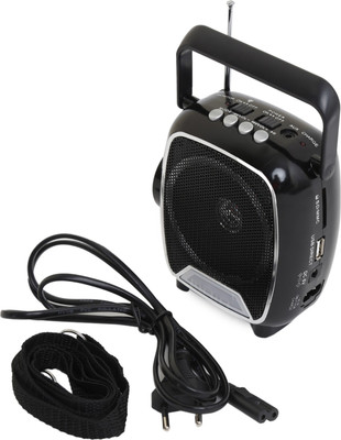 

Soroo 1602 Rechargable Multimedia Speaker with USB and Torch - Simply Black FM Radio(Black, Red)