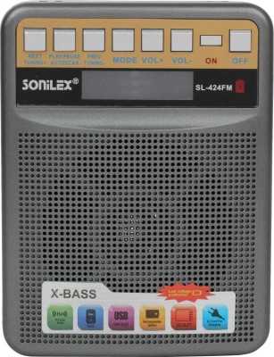 SOniLEX SL-424FM FM Radio(Grey, Black, Red)