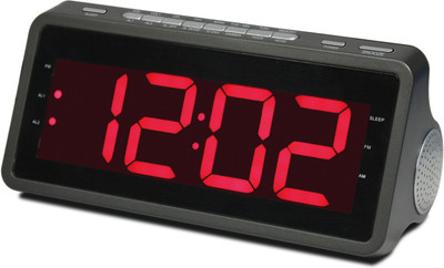 

Shrih Portable LED Clock FM Radio(Black)