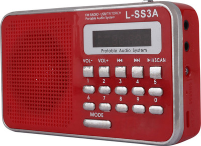 

Yuvan L-SS3A USB/ SD Player With FM Radio(Red)