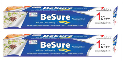 

Besure Natural Aluminium Foil(Pack of 2, 85 m)