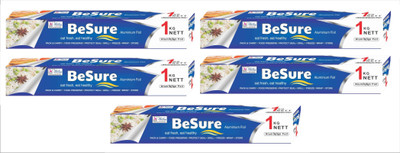 

Besure Natural Aluminium Foil(Pack of 5, 85 m)