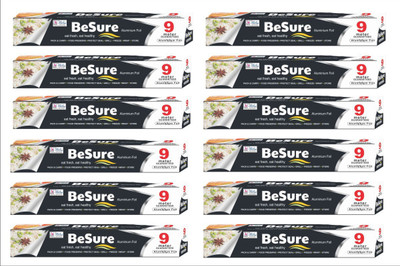 

Besure Natural Aluminium Foil(Pack of 12, 9 m)