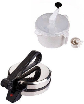 

ECO SHOPEE COMBO OF ROTI MAKER WITH DOUGH MAKER Roti/Khakhra Maker(Silver)