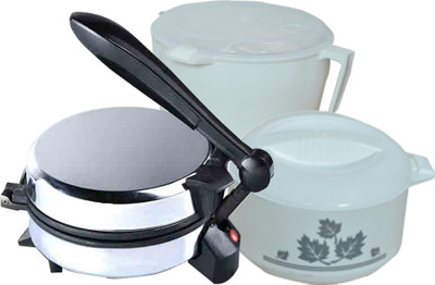 

WELLWON Combo Roti maker Roti/Khakhra Maker(SILVER AND WIGHT & BLACK)