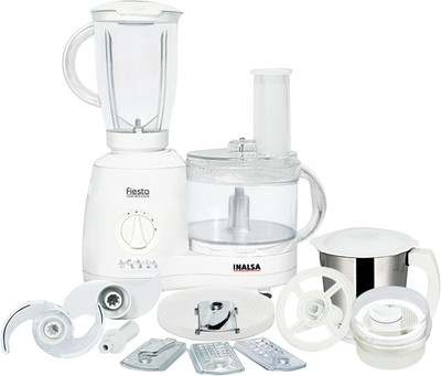 Inalsa fiesta 650 W Food Processor(White)