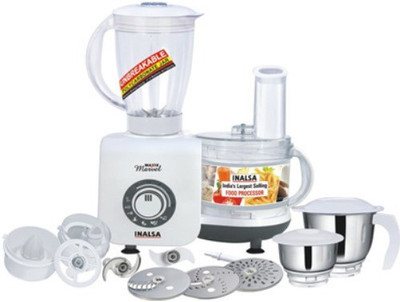 Inalsa Maxie Marvel 800 W Food Processor(White)
