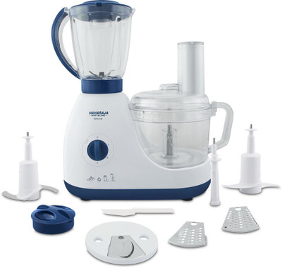 Maharaja Whiteline Fortune FP - 102 600 W Food Processor(White & Mystic Blue) available at flipkart for Rs.3799