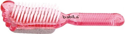 

BabiLa Pumice stone / Brush with Handle(Red, White)