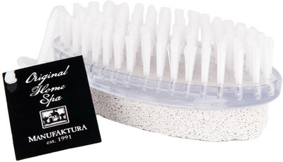 

Manufaktura Home Spa Foot Brush with Natural Pumice Stone(White)