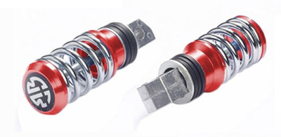 

Speedwav Coil Spring Style Bike Foot Pegs Set Of 2-Red Foot Rest(Red)