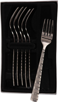 

Mullich Samuel Silver Stainless Steel Table Fork Set(Pack of 6)