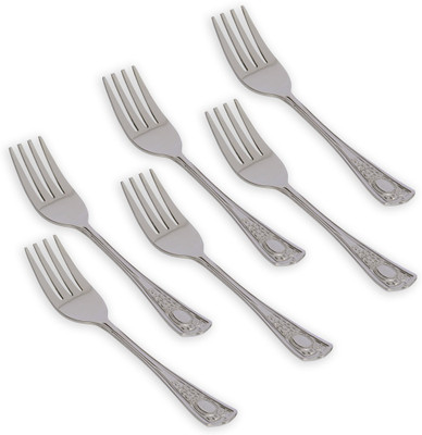 9% OFF on Kishco Limited Festival Stainless Steel Dessert Fork Set(Pack of 6) 9% OFF on Kishco Limited Festival Stainless Steel Dessert Fork Set(Pack of 6)
