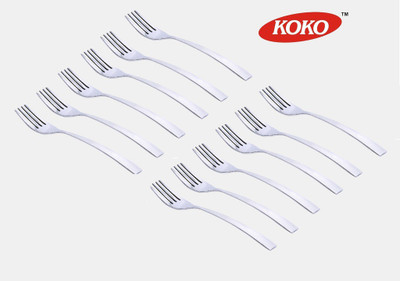 

KOKO Alpha stainless steel Dinner Fork 12 pcs Stainless Steel Table Fork Set(Pack of 12)