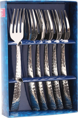 

FnS Madrid Stainless Steel Dessert Fork Set(Pack of 6)