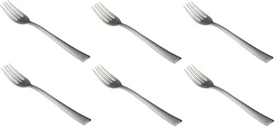 FnS Slim Line Stainless Steel Dessert Fork Set(Pack of 6) FnS Slim Line Stainless Steel Dessert Fork Set(Pack of 6)