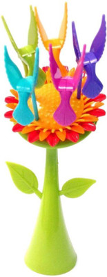 

You2Deal 6 Pcs Plastic Fruit Fork With stand Plastic Fruit Fork Set(Pack of 6)