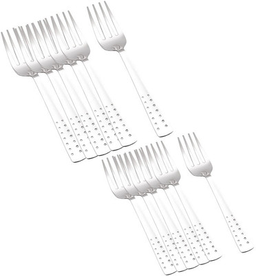 

Petals Stainless Steel Dessert Fork Set(Pack of 12)