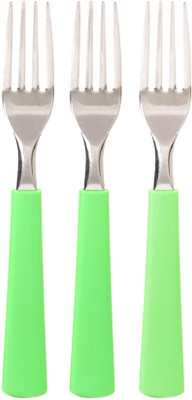 Tramontina Green Stainless Steel Dinner Fork Set(Pack of 3) Tramontina Green Stainless Steel Dinner Fork Set(Pack of 3)