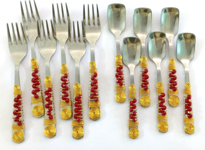 

JewelKraft Designs Steel Salad Fork Set(Pack of 12)