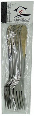 

LoveHome Stainless Steel Dessert Fork Set(Pack of 6)