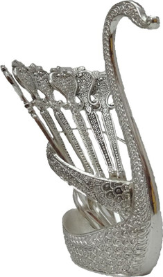 

The Divine Luxury Silver Plated Dessert Fork Set(Pack of 7)