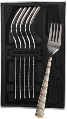 Mullich Stainless Steel Table Fork Set(Pack of 6)