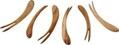 

Radiance utns Wood Fruit Fork Set(Pack of 6)
