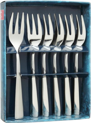 

FnS Slim Line Stainless Steel Fruit Fork Set(Pack of 6)
