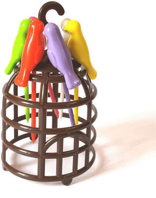 

PremiumDeals Plastic Fruit Fork Set(Pack of 7)