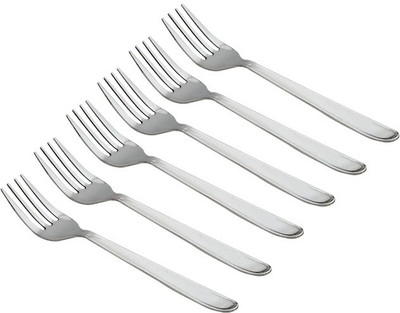 Elegant Stainless Steel Baby Fork Set(Pack of 6)