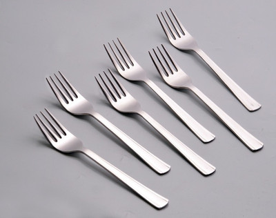 

Bhalaria Robinson Stainless Steel Dessert Fork Set(Pack of 6)