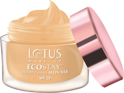 

Lotus Make-up Ecostay Super Finish Mousse SPF20 - Royal Ivory, M3 Foundation(Royal Ivory, 15 g)