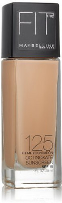 

Maybelline Fit Me! Foundation,, SPF 18 Foundation(125 Nude Beige, 29.5735 ml)