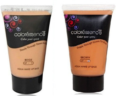 

Coloressence Aqua Makeup Base Foundation (Packof2) Foundation(Beige, Brown)