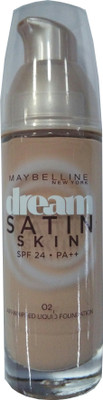 

Maybelline Dream Satin Skin Foundation O2 (SPF24 PA++) Foundation(Porcelain)
