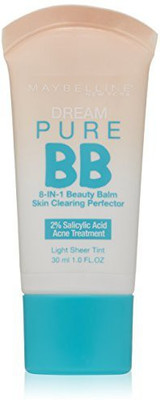 

Maybelline Dream Pure BB Cream Skin Clearing Perfector Foundation(Light)