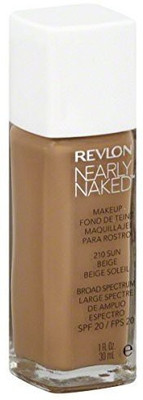 

Revlon Nearly Naked Liquid Makeup Broad Spectrum SPF 20, #210 Sun Beige, 1 Fluid Ounce