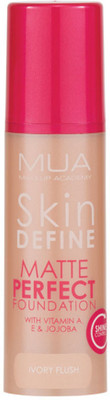 MUA MAKE UP ACADEMY skin define matte perfect foundation Foundation(IVORY FLUSH)