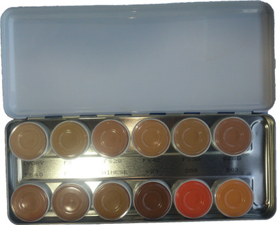 KRYOLAN Palette 12 Colors Foundation(KCM 2-1004, 40 ml)