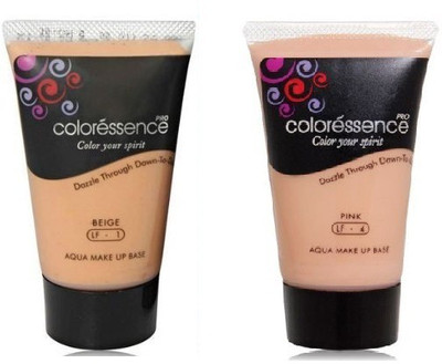 

Coloressence Aqua Makeup Base Foundation (Packof2) Foundation(Beige, Pink)