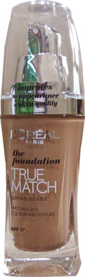 Loreal Paris True Match Super Blendable Makeup Foundation - 30 ml(Rose Sand - C5, 30 ml) Loreal Paris True Match Super Blendable Makeup Foundation - 30 ml(Rose Sand - C5, 30 ml)