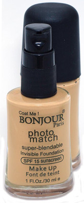 

Bonjour Paris Photo Match Invisible Foundation Foundation(Fair Skin-01, 30 ml)