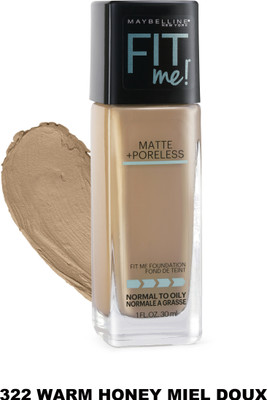Maybelline Fit Me Foundation(322 - Warm Honey, 30 ml)