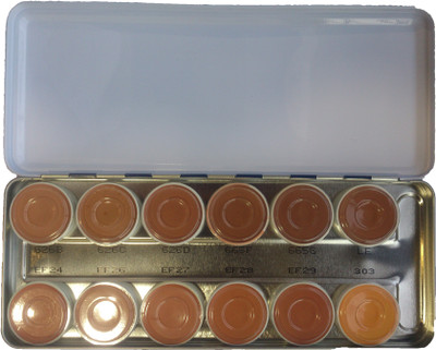 KRYOLAN Supracolor Palette 12 Colors Foundation(SP-1004, 40 ml)