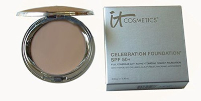 

It Cosmetics Celebration Foundation SPF 50+ Full Coverage Anti-aging Hydrating Powder Foundation(Tan)