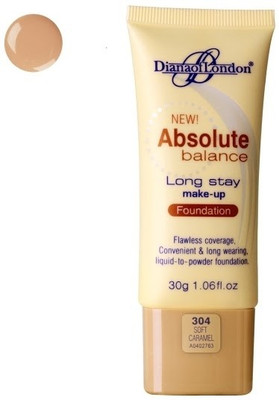 

Diana of London Absolute Balance Long Stay Make Up Foundation304Soft Caramel 30 GM Foundation(304-Soft Caramel, 30 g)