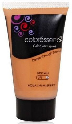 

Coloressence Aqua shimmer base Brown (Pack of 2) Foundation(Brown with shimmer LFS-2, 35 ml)