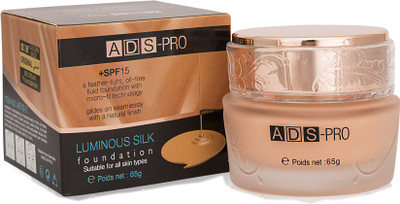 ADS LUMINOUS SILK Foundation(GOLDEN BEIGE, 65 g)